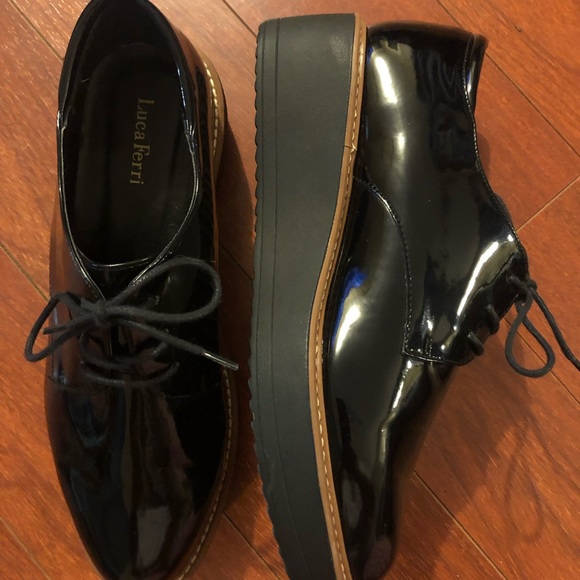 Luca Ferri Shoes - Luca Ferri patent faux leather creepers